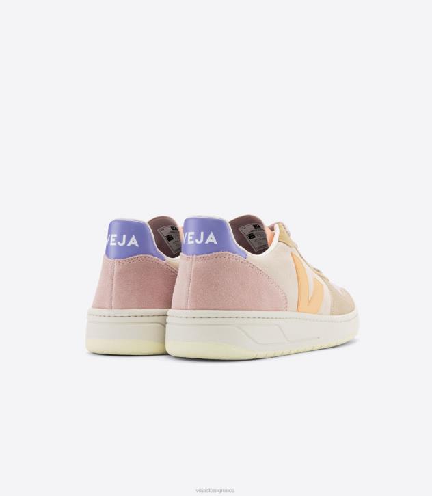 veja v-10 suede multico ροδάκινο ελλαδα 6L84234 γυναίκες