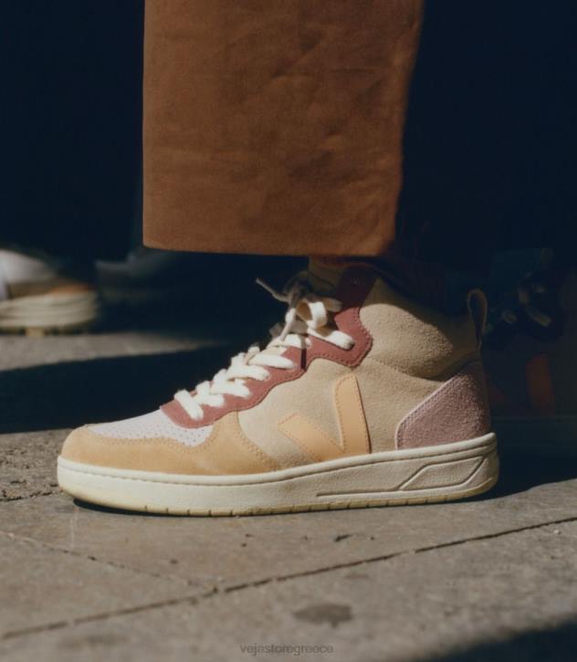 veja v-15 suede multico ροδάκινο ελλαδα 6L84239 γυναίκες
