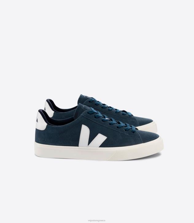 veja campo suede nautico λευκό ελλαδα 6L8411 άνδρες