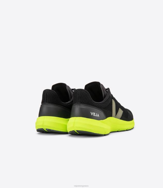 veja marlin lt v-knit black kaki jaune fluo ελλαδα 6L84205 άνδρες