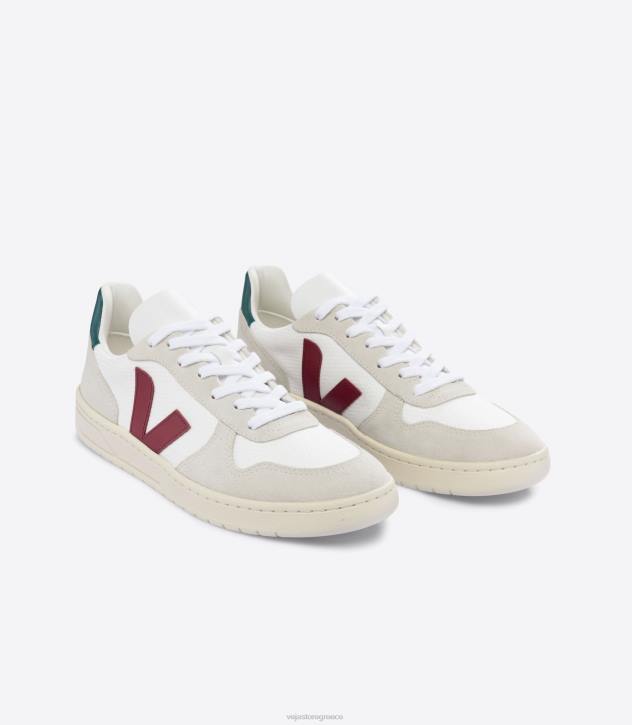 veja v-10 b-mesh λευκό marsala βρετάνη ελλαδα 6L8445 άνδρες