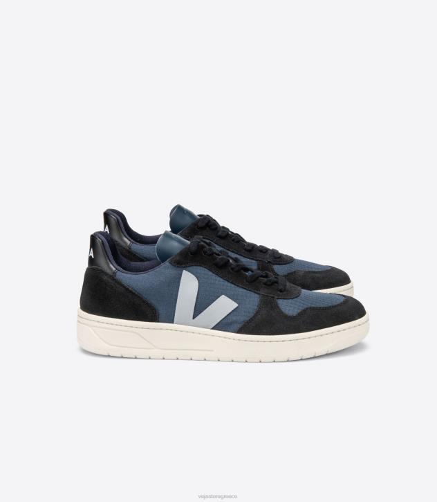 veja v-10 ripstop nautico oxford γκρι μαύρο ελλαδα 6L8462 άνδρες