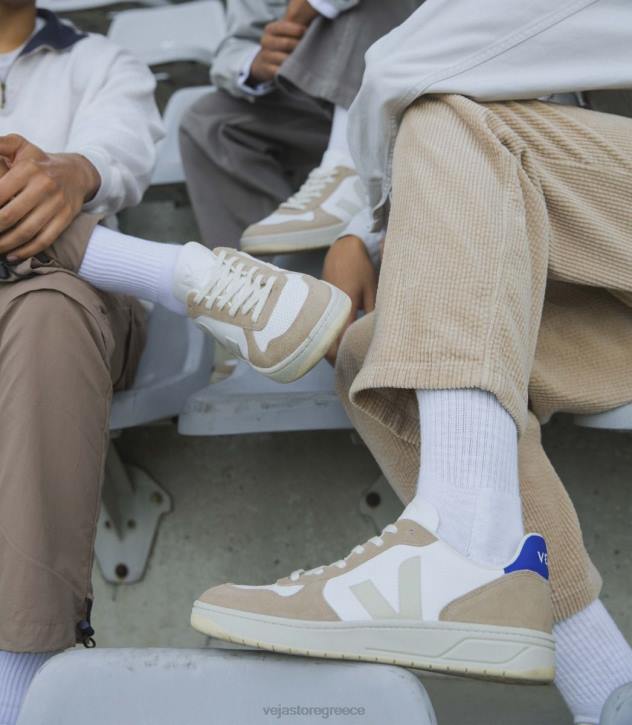 veja v-10 δέρμα χωρίς χρώμιο λευκό sahara paros ελλαδα 6L8468 άνδρες