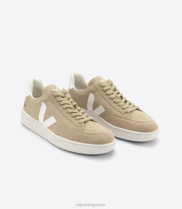 veja v-12 vegan alveomesh dune white ελλαδα 6L8429 άνδρες