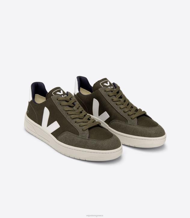 veja v-12 vegan b-mesh λευκό ελιάς ελλαδα 6L8430 άνδρες