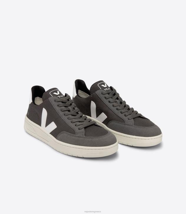veja v-12 vegan b-mesh γραφίτης λευκό ελλαδα 6L8437 άνδρες