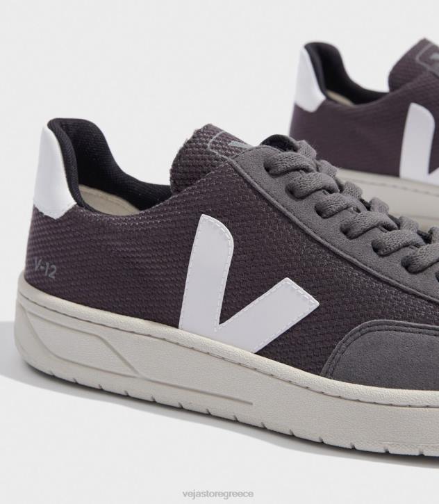veja v-12 vegan b-mesh γραφίτης λευκό ελλαδα 6L8437 άνδρες