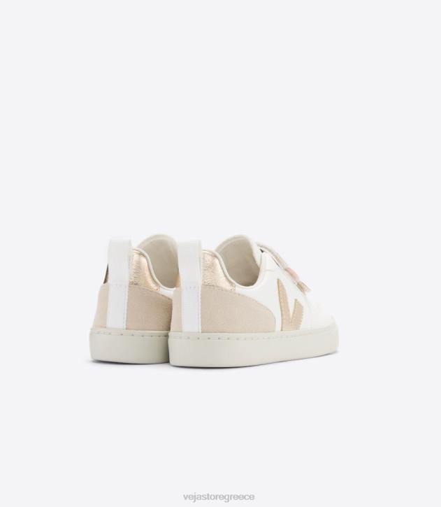 veja v-10 δέρμα χωρίς χρώμιο multico λευκό γυαλιστερό ελλαδα 6L84355 παιδιά